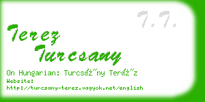 terez turcsany business card